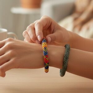 BEADED ROPE BRACELET (2 PACK)